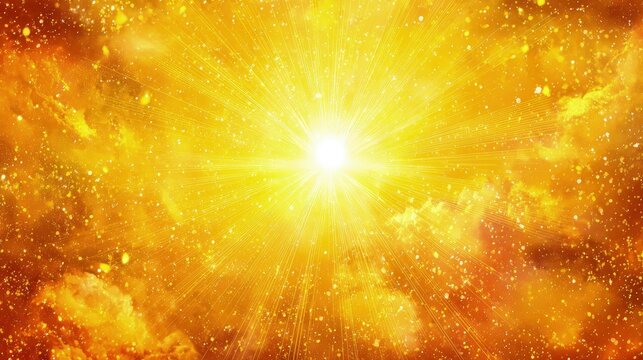 Golden Explosion Space Background