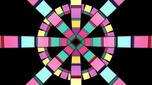 Kaleidoscope Abstract Loop | Symmetrical Light Patterns | Geometric Rotation Visual
