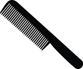  comb silhouette vector icon