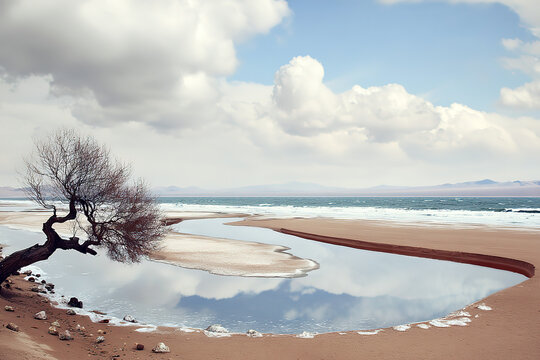 beach and sea landscape