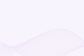 Minimalist Abstract Wave Background: Elegant Horizontal Pink Curved Lines on Light Pastel Background