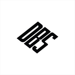 Modern abstract DBS logo design featuring geometric lines for innovative data analysis and digital transformation branding