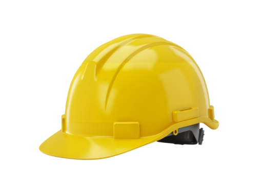 Bright Yellow Hard Hat: Symbol of Safety and Professionalism in Focus