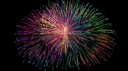 fireworks in the night sky