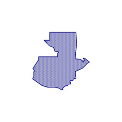 Isolated guatemala map icon, vector illustration design