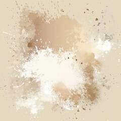 A beautiful abstract background featuring soft beige and white splashes, ideal for design projects. It conveys a sense of calmness and creativity, perfect for artistic use.