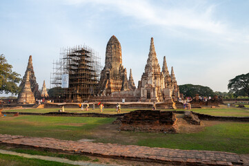 Obraz premium wat phra si sanphet ayutthaya thailand