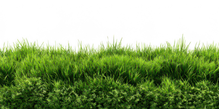 Realistic Green Grass Field PNG – Isolated on Transparent Background for Landscape Design, Nature Projects, and Outdoor Scene Creators - Powered by Adobe