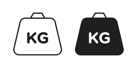 Weight icon vector design element logo template