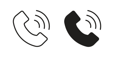 Telephone icon vector design element logo template