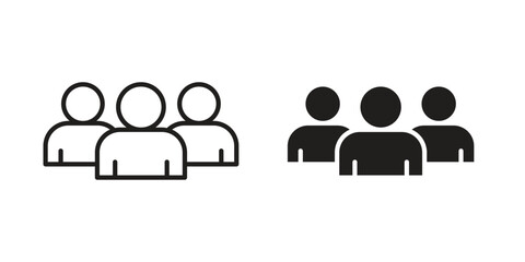 Team icon vector design element logo template