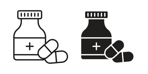 Supplement icon vector design element logo template