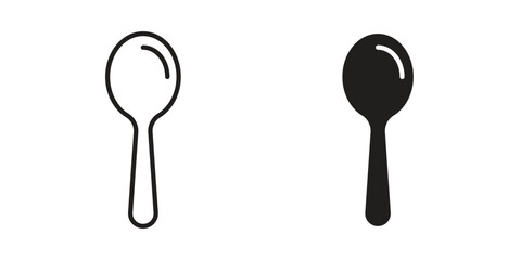 Spoon icon vector design element logo template