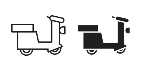 Scooter bike icon vector design element logo template