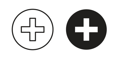 Obraz premium Plus icon vector design element logo template