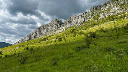 Scenic mountain landscape in Rimetea village, Transylvania
Panoramic view of the Trascău Mountains near Rimetea, Romania
Traditional village with mountain backdrop in Transylvania
