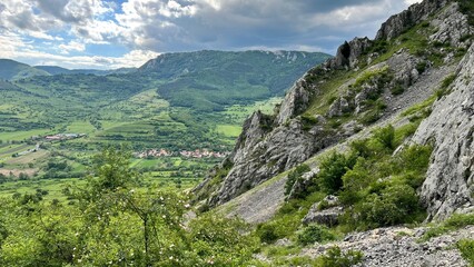Scenic mountain landscape in Rimetea village, Transylvania
Panoramic view of the Trascău Mountains near Rimetea, Romania
Traditional village with mountain backdrop in Transylvania
