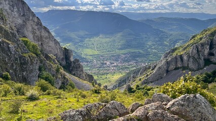 Scenic mountain landscape in Rimetea village, Transylvania
Panoramic view of the Trascău Mountains near Rimetea, Romania
Traditional village with mountain backdrop in Transylvania
