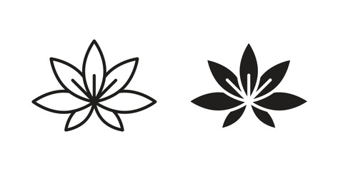 Lotus icon vector design element logo template