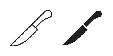 knife icon vector design element logo template