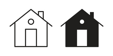 Home icon vector design element logo template