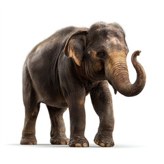 Obraz premium Asian Elephant Standing and Walking