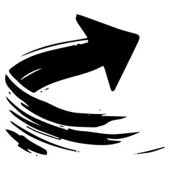 Artistic Brush Stroke Arrow PNG. Colorful Brushstroke Arrow PNG Icons. Up, Down, Left, Right, and Curved. Brush Style Arrow PNG Icons. Abstract Painted Arrows for Graphic Design