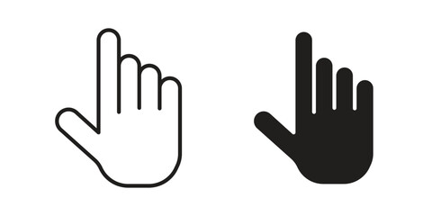 Cursor hand icon vector design element logo template