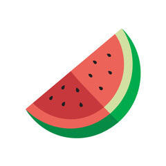 Sliced Watermelon Realistic Vector Design