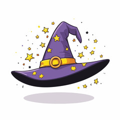 Cute Witch Hat with Star Decoration