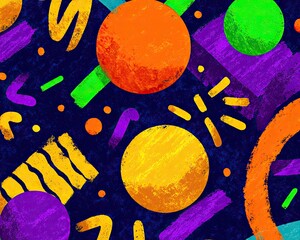 Abstract Colorful Geometric Pattern Design
