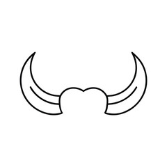 horns line art