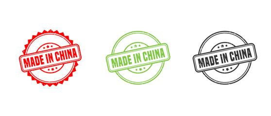 Obraz premium made in china stamp