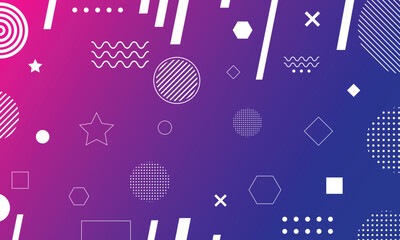 Modern Abstract Geometric Background with Shapes and Patterns