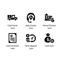 Cash Truck, Help Center, Home Finance, Loan Contract, Term deposit, Loan, icon