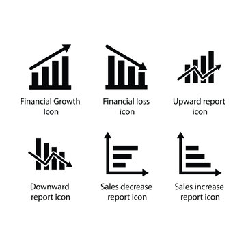 Growth, loss, Upward report, Downward report, Sales decrease, Sales increase, icon
