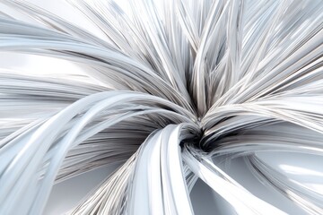 Abstract White Geometric Design