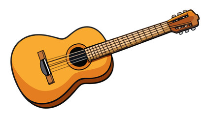 Acoustic guitar illustration
