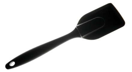 Black Metal Spade Tool with Long Handle for Gardening or Construction