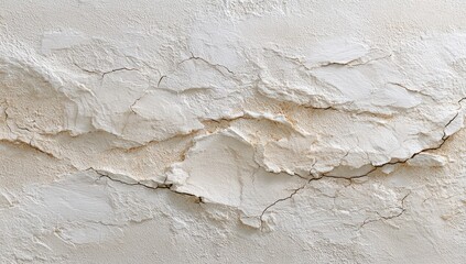 Naklejka premium Textured plaster wall with deep cracks