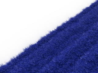 幻想的な青色の草原の風景の3Dイラストレーション