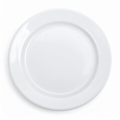 Empty white dinner plate
