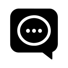 minimalis design speech bubble icon