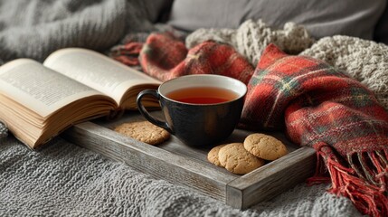 Peaceful festive hotel atmosphere with Christmas charm and glowing holiday mood