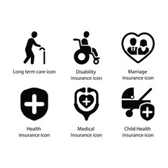 Girl kid, Boy Kid, lifebuoy protection, Insurance maturity time, Fire Insurance, Pension insurance, icon