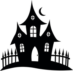 Haunted House Silhouette