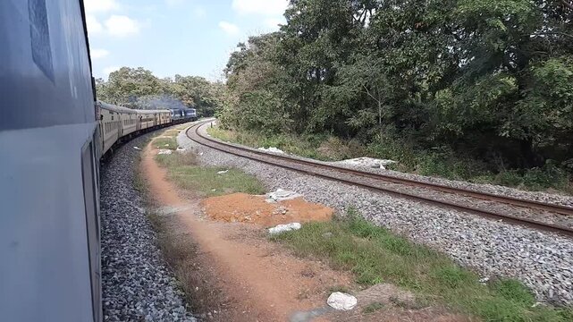 train on the road