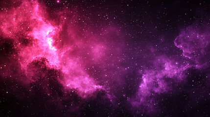 Fototapeta premium Pink and Purple Cosmic Nebula Space Background