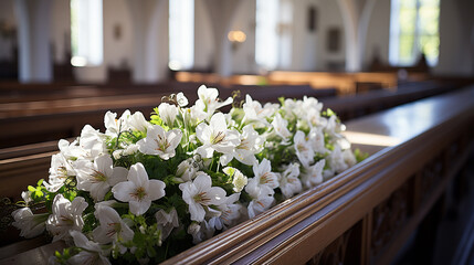 wedding bouquet in the garden HD 8K wallpaper Stock Photographic Image