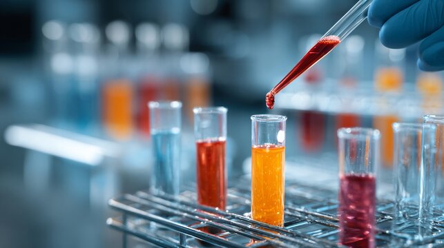 Professional Laboratory Analysis of Blood Samples for Medical Research